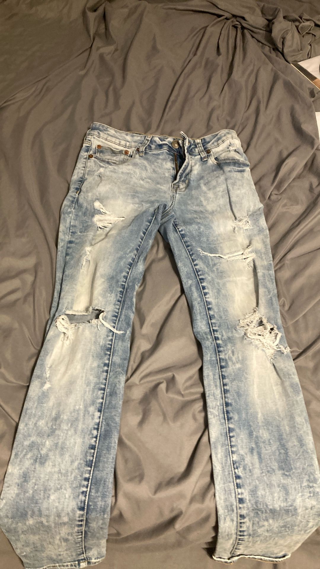 Ripped Skinny Jeans American Eagle