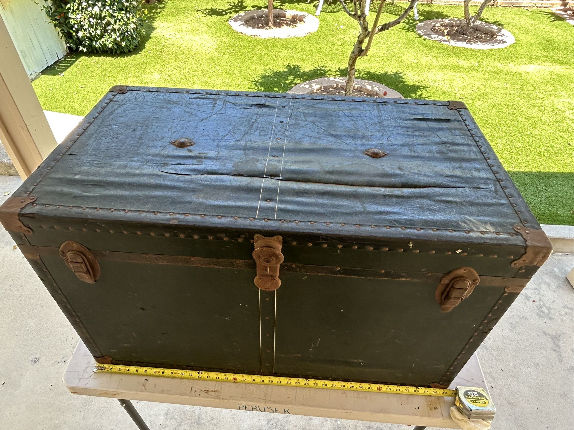 Large 1950’s Travel Trunk