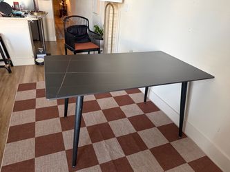 Black Sintered Stone Dining Table
