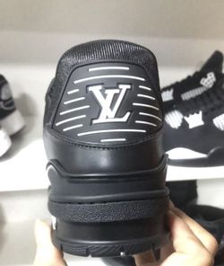 All Black LV Trainers