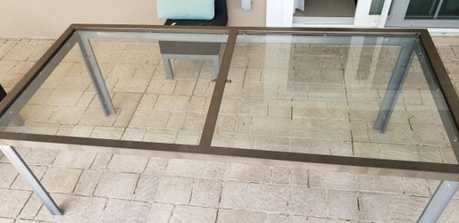 Outdoor dining table