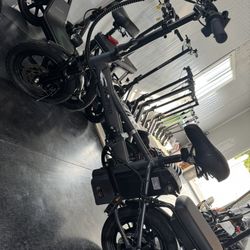 Electric folding bicycle