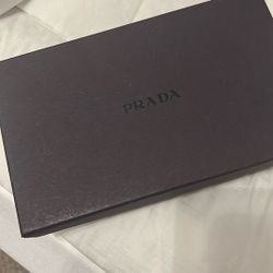 PRADA LARGE TWO SNAP CANVAS WALLET 
