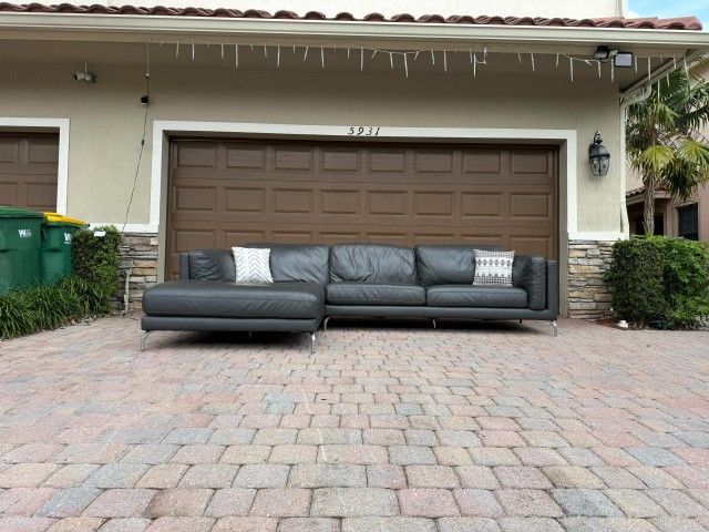 Rove Leather Sectional