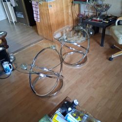 Ashley Furniture Glass End Tables