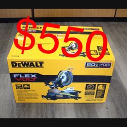 DeWALT DCS781B 60V MAX 12" Double Bevel Sliding Miter Saw Cordless Brushless NEW