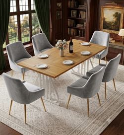 Brand new dining table with 6 chairs