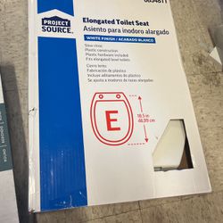 Project Source Elongated Toilet Seat— New!!