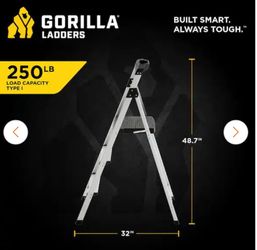 Gorilla 3-Step Aluminum Ladder