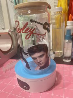 Glass Cup Elvis