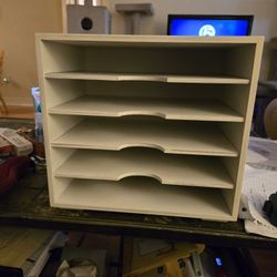 Desk Wood Paper Organizer 