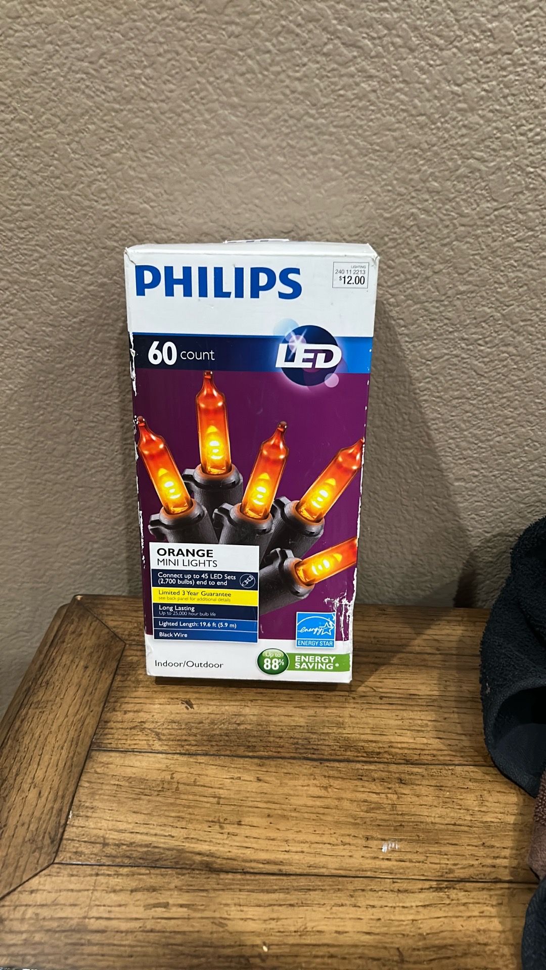 Orange Christmas lights