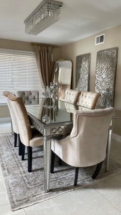 Dinning table with 6 chairs - z Gallery