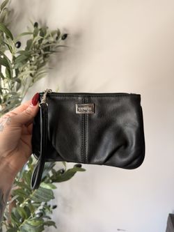 Express Black Leather Wristlet