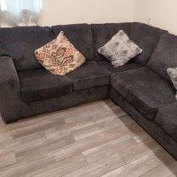 Sectional Couches In Dark Blue