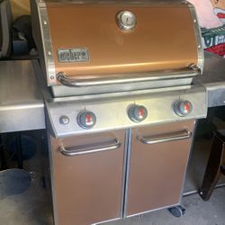 Weber Genesis E-310 BBQ Grill Propane (Orange) For Sale