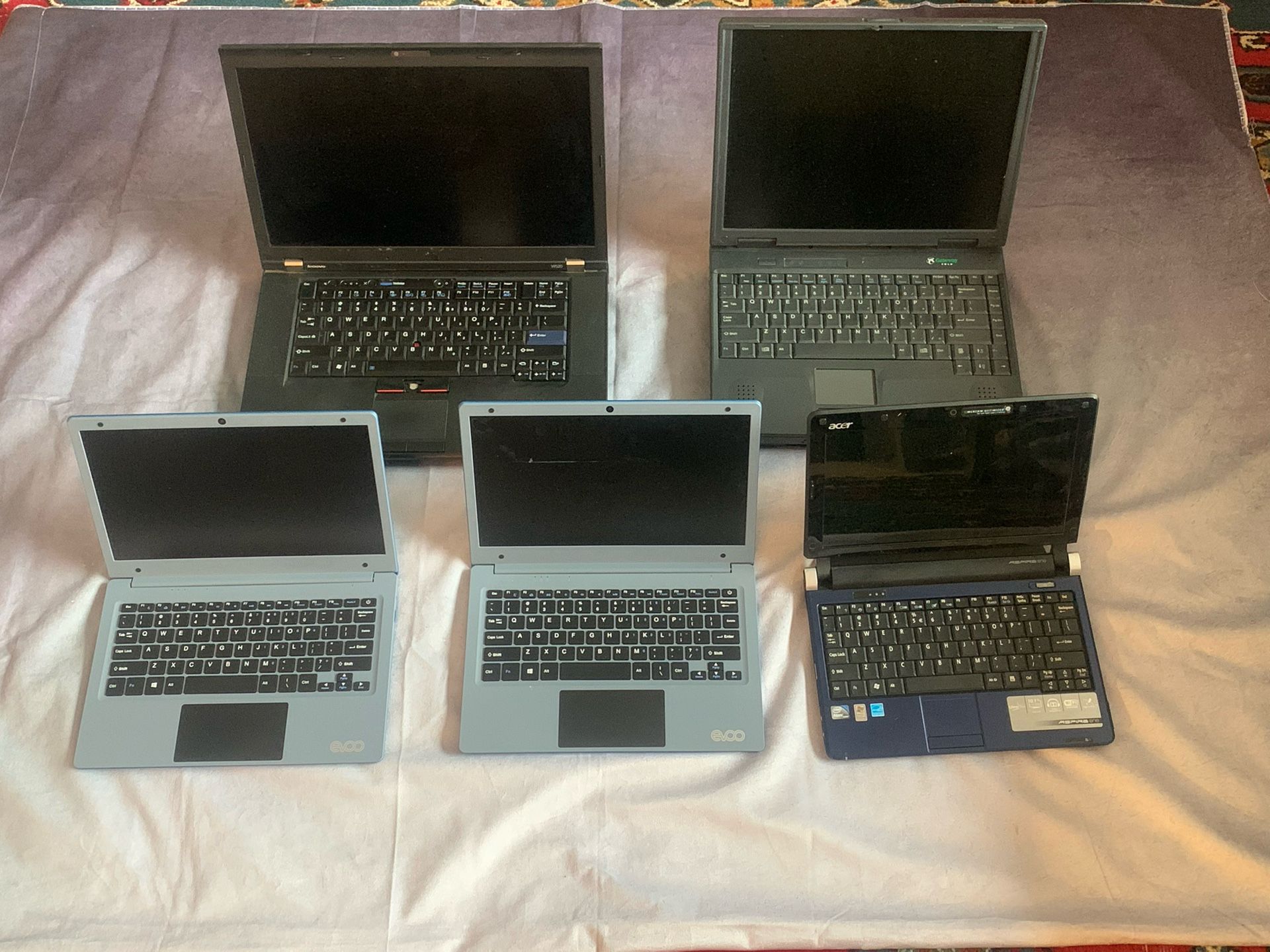 Laptop lot sale Lenovo, Eco, Gateway, Acer P&