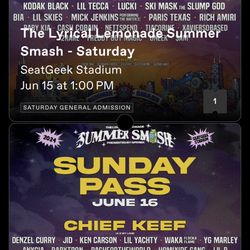 Summer smash tickets 