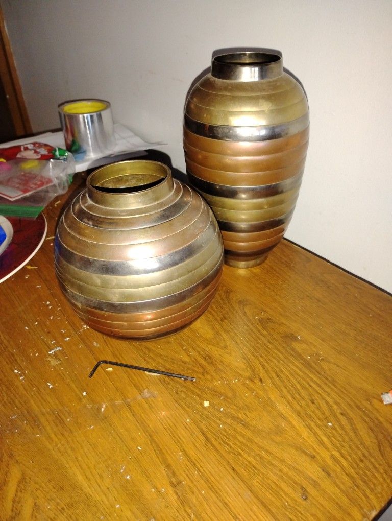 Rosenthal Mixed Metal Urns