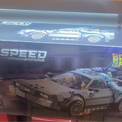 LEGO Speed Champions Time Machine from Back to the Future building set (77256)