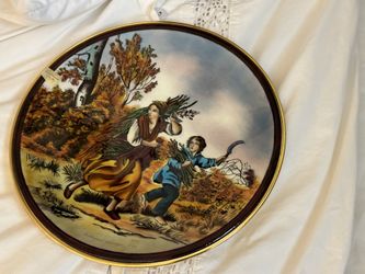 Limoges Christmas Decorative plates By Jean Paul Loup. Vintage Originals 1970s