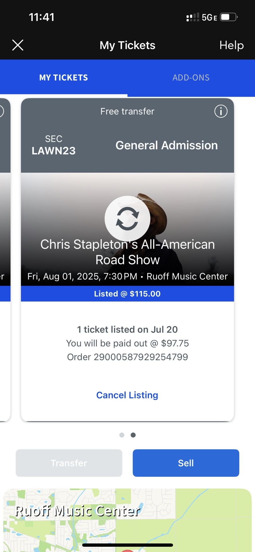2 Tickets To Chris Stapleton