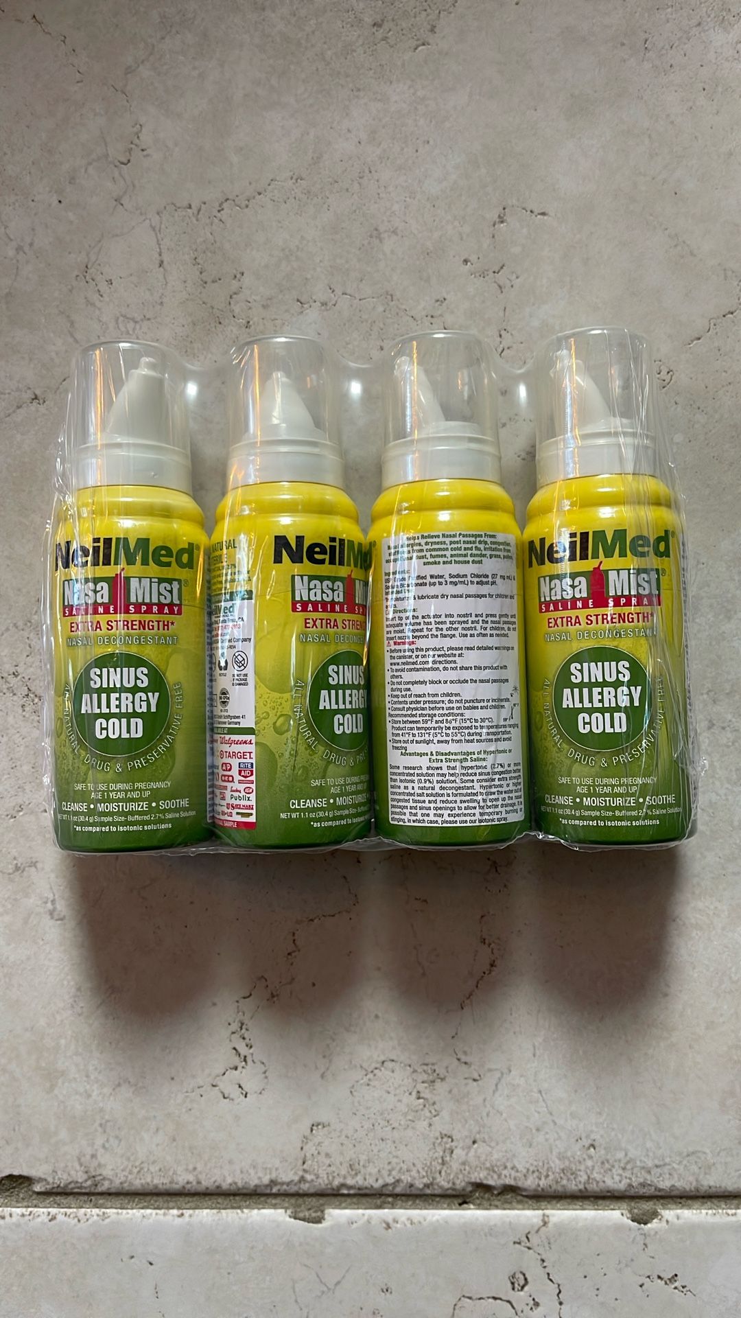 Neil Med Nasal Mist Saline Spray- Extra Strength Decongestan