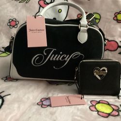 Juicy Couture Bowler Bag And Wallet Bundle 