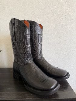 Western Black Leather Boots