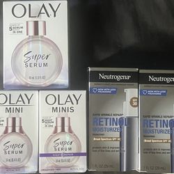 Various Olay And Neutrogena Creams