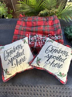 2  Christmas Pillow shams  