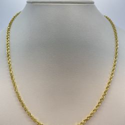 Gold Rope Chain 14K New 