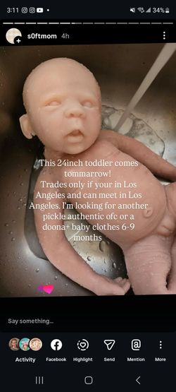 Full body silicone authentic baby doll