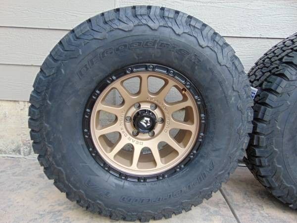 Satin Bronze 17X8.5 Gear Offroad Rims & 315 70 17 BFGoodrich K02 Tires