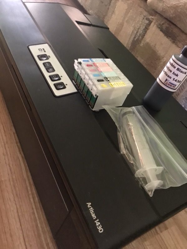 1430 Epson Printer w RIP/ Separation Studio & All Black Cartridge for Screen Printing