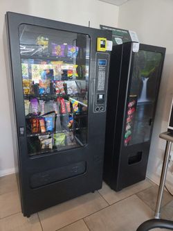 Snack and Drink Vending Machines Set of 2