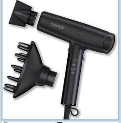 Infiniti PRO CONAIR Digital Dryer, Frizz-Reducing Ionic Hair Blow Dryer with Diffuser and Concentrator Attachments, Up to 5X More Speed and 90,000 RPM