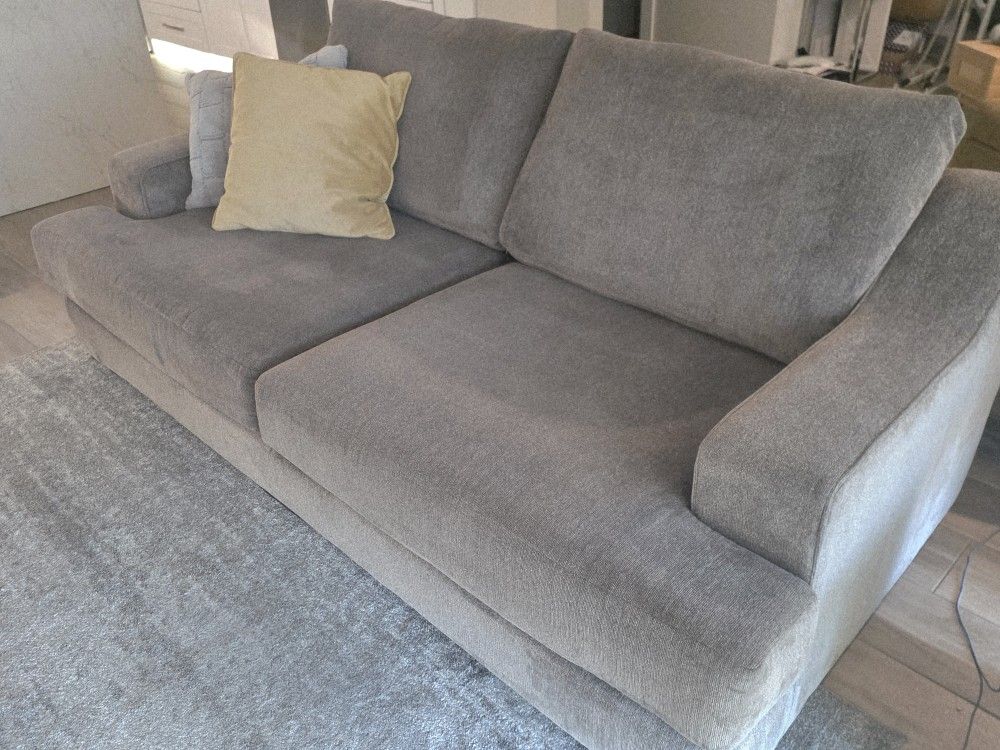 Set Of 2 SUPER Deep Comfy Sofa Couch Loveseat