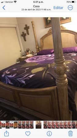 Se Vende Set De Cama Quin Usada Sin Colchones
