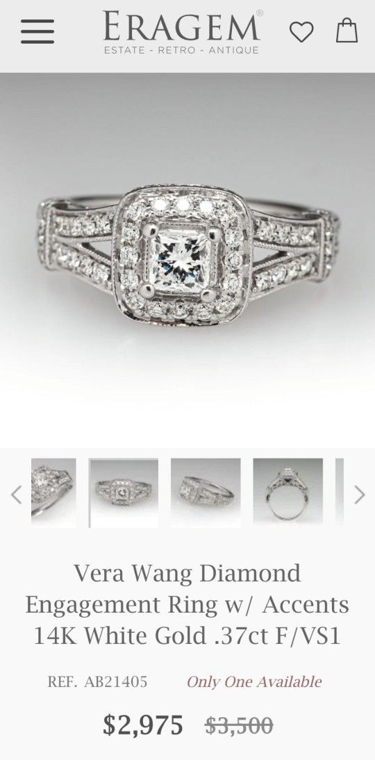 Vera Wang Rings White Gold