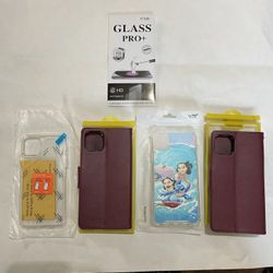 4 iPhone 11 6.5 Case Wallet Holder Flip Stand Cover + Clear Case Free Screen Protector