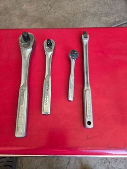 4 pieces craftsman 1/2 3/8 1/4 and 3/8 10" braker bar