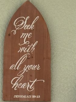 Decor Faith “Seek Me With All Your Heart”
