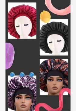 4 New Hair Bonnets $9