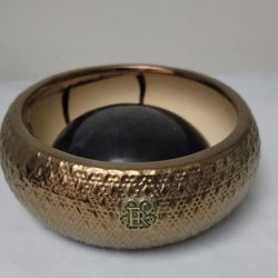 Eternal Roses 8" Gold Pot For Dried Flower Displays