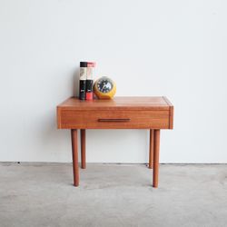 Mid Century Nightstand / Table Spottrup PBJ Mobler from the 1960's. Made in Denmark. 