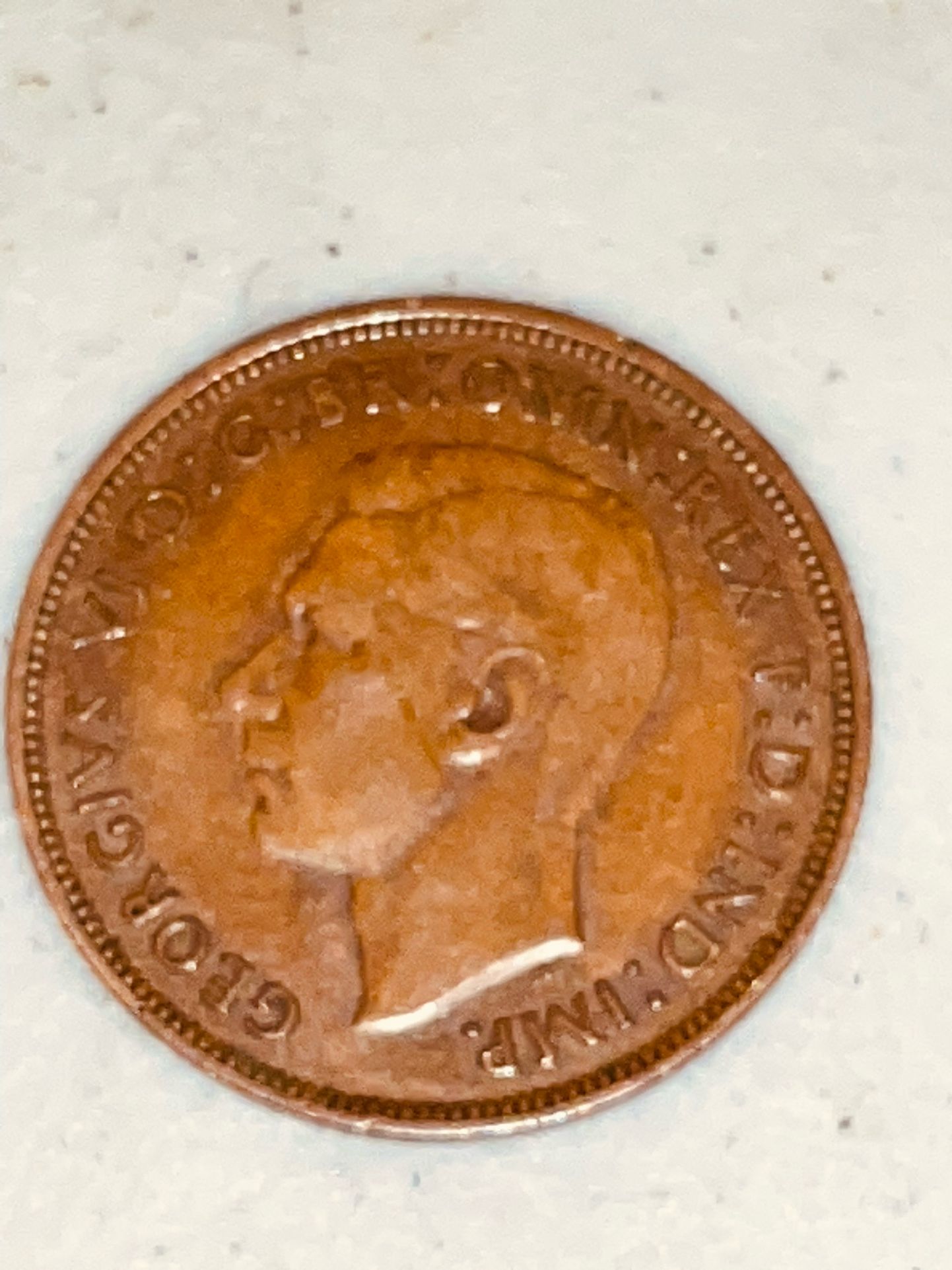 Authentic British Penny mid 20th century