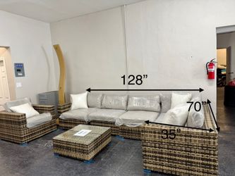 Patio furniture large sectional deep seating