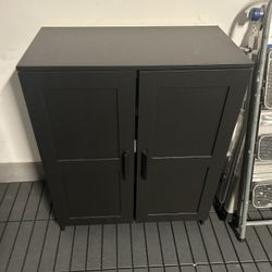 2 Ikea BRIMNES Cabinet with doors, black, 30 3/4x37 3/8 "