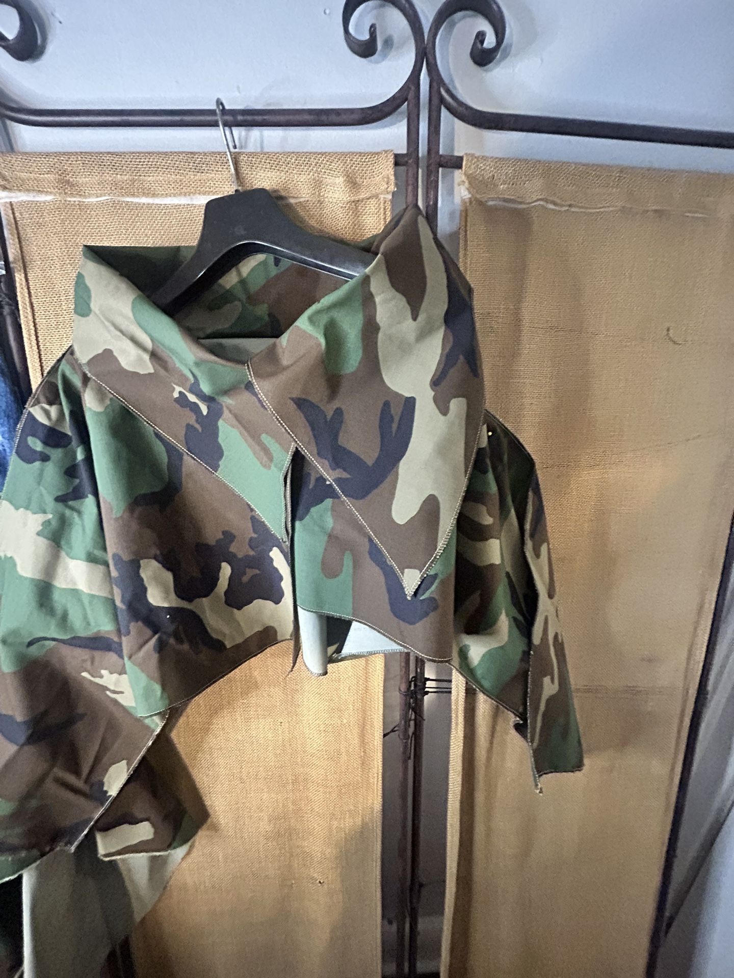 Homemade Camo Shrug And Skirt